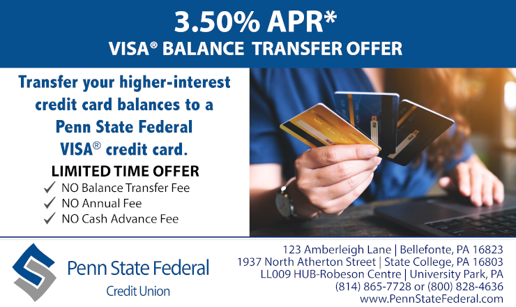 Penn State Federal Visa Balance Promotion!